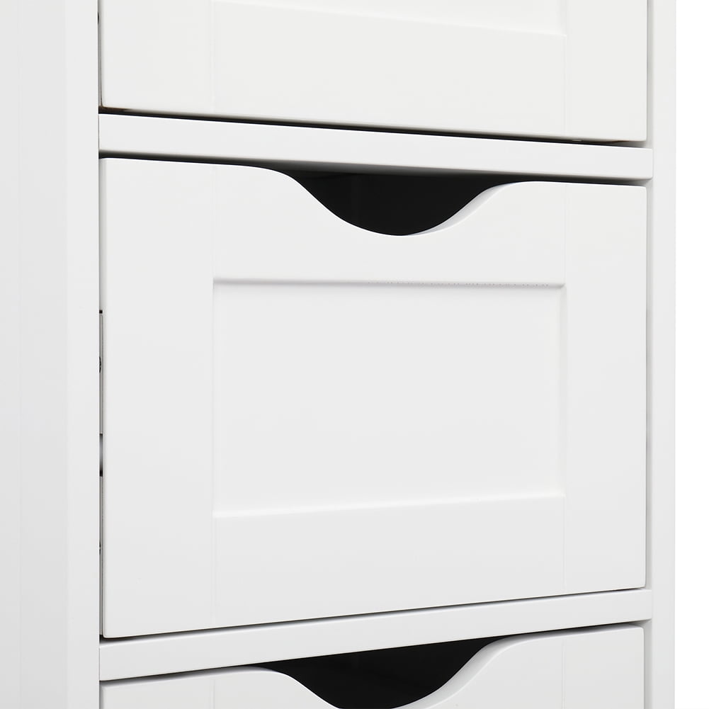 Private Jungle Floor Cabinets Storage with 4 Drawers for Bathroom Laundry Room Bedroom Organizer,White Private Jungle Floor Cabinets Storage with 4 Drawers for Bathroom Laundry Room Bedroom Organizer,White