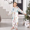thumbnail image 6 of Soft Big Kids Onesie Pajamas Cozy Loose-Fit Jumpsuits for kids with Pockets for Christmas Lounge & Play Small Watercolor Splashes and Dots, 6 of 8