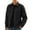 Black, variant on Men's Lightweight Casual Jacket Slim Fit Long Sleeve Button Up Comfortable Outerwear For Daily Wear And Outdoor Activities Black XXXL