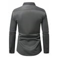 thumbnail image 7 of Ceisia Men's Spring Casual Solid Color Knitted Fabric Round Neck Long Sleeve Sweater - Comfortable Daily Gift Outdoor Wear, 7 of 7