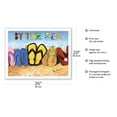 thumbnail image 2 of By the Sea - Beach Flip Flops - From an Original Color Painting by Scott Westmoreland - Fine Art Matte Paper Print (Unframed) 20x26in, 2 of 4