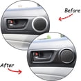 thumbnail image 3 of TINKI ABS Inner Car Look Interior Door Handle Panel Cover Trim for Toyota Tacoma 2011 2012 2013 2014 2015, 3 of 14