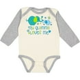 thumbnail image 3 of Inktastic My Glamma Loves Me Cute Elephants Boys or Girls Long Sleeve Baby Bodysuit, 3 of 5
