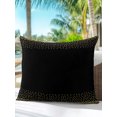 thumbnail image 6 of Outdoor Pillows Waterproof, Yellow Polka Dots Bedding Throw Pillows with Insert for Couch Sofa Bed, Modern Speckles Minimalist Black 16x16 Inch Pillowcases Decorative Camping Patio Pillow Set of 1, 6 of 8