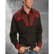 thumbnail image 1 of Camisa vaquera occidental nueva de 2024 para hombre, con solapa abotonada, informal, de manga larga, de alta calidad, talla grande, 1 of 6