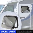 thumbnail image 4 of Rv Tinted Exit Window, 20 X 16in Tempered Glass Waterproof Black Rv Push Out Window with Screen and Sunshade for  Trailer, 4 of 7