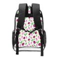 thumbnail image 2 of Rocae Tulips Flowers for 16inch Clear Backpack Transparent School Backpack for Women Men, Capacity Clear Bag for College, Travel, 2 of 7
