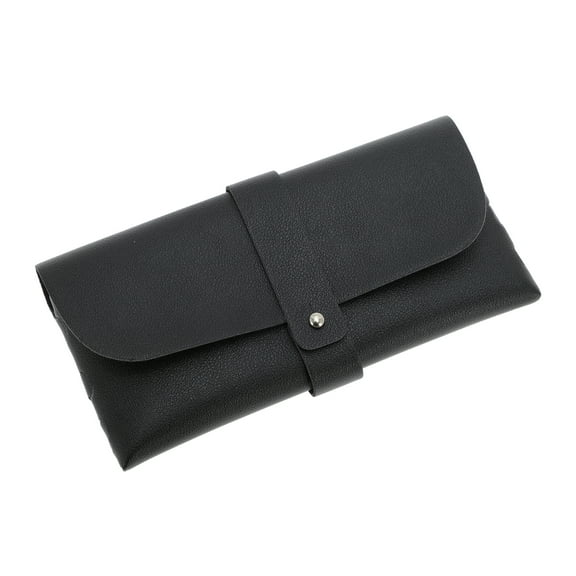 Unique Bargains 1 Pc Thin Eyeglasses Case Portable Eyeglasses Storage Black