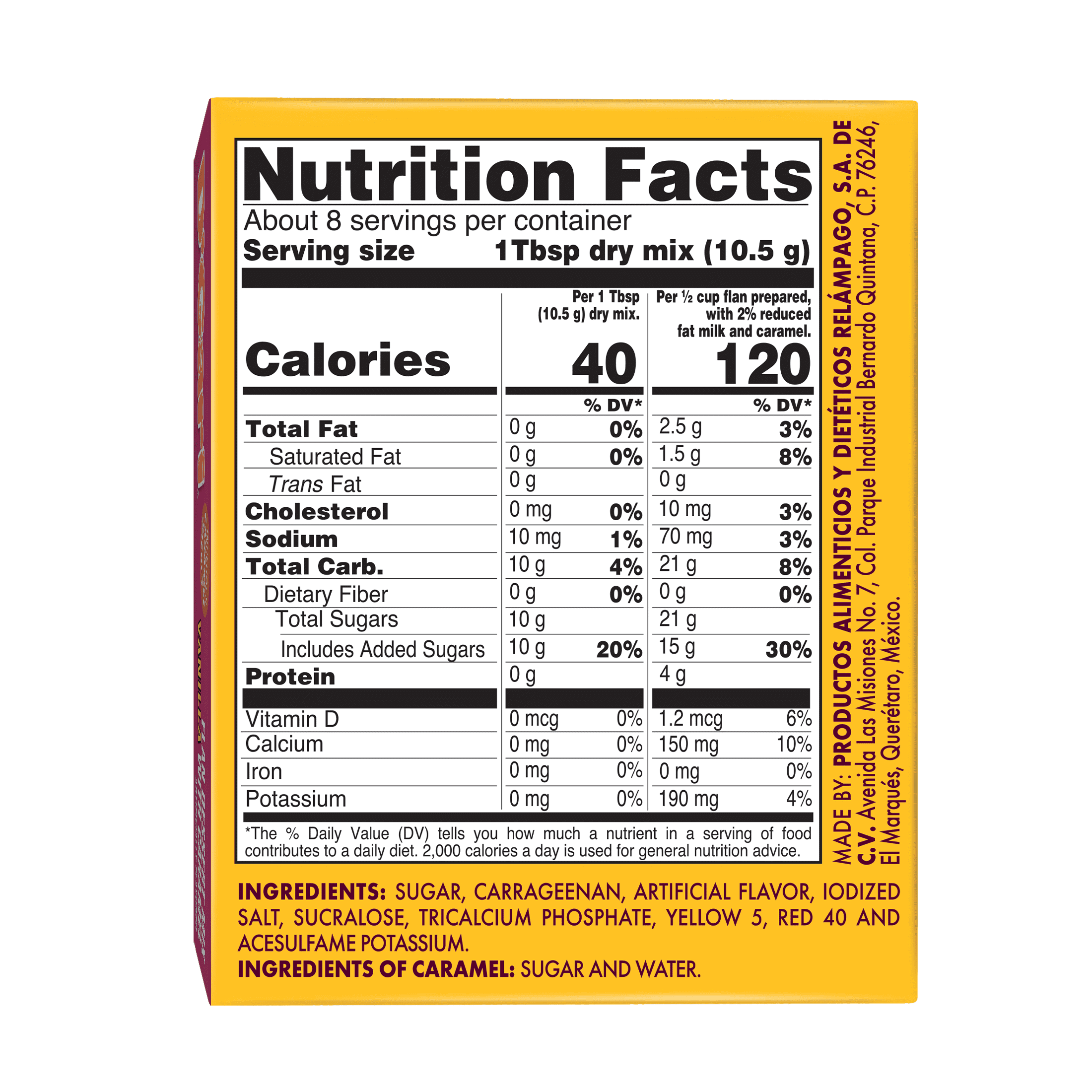 (8 pack) D'Gari Caramel Custard Vanilla 4.7 oz Pouch - Allergen Free