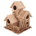 thumbnail image 2 of Casa Para Pájaros De Madera, Poste De Madera, Casa Para Pájaros Anidada, Amplia Adaptabilidad, Cómoda Para Jardín, Patio, 2 of 7
