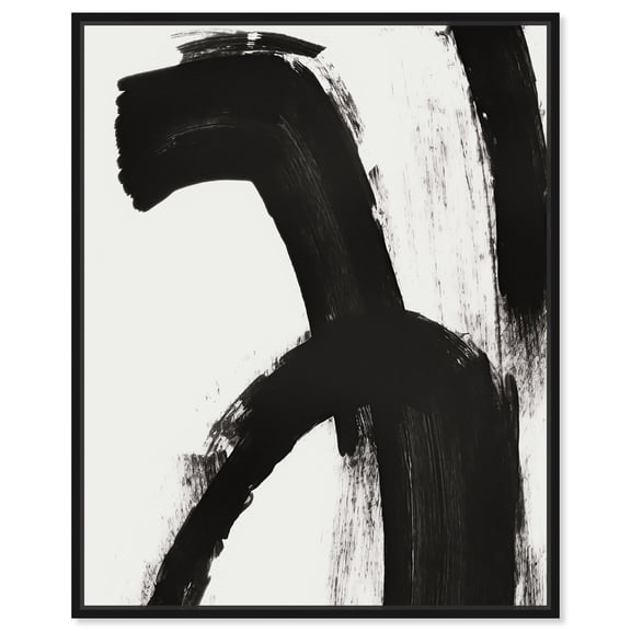 Hand Tool Modern Earth Tone Abstracts Canvas Wall Art by Art Remedy, Black Floater Frame, 16"x20"