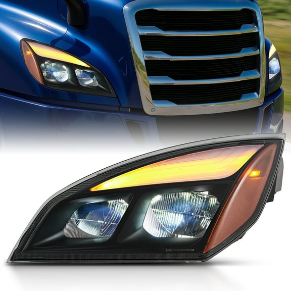 Bestco Headlights for 2018-2024 Freightliner Cascadia with Full LED Light Bulbs Driver Side