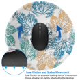 thumbnail image 4 of ZNDUO 2 Pack Round Mouse Pad Watercolor Vintage Leaf Texture 7.9" Small Non-Slip Rubber Gaming Mousepad Desk Mat for Home Office, 4 of 7