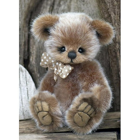 Litter Bear 5d Diy Round Diamond Painting Embroidery Drill Needlework For Cross