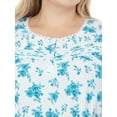 thumbnail image 5 of EZI Women's Plus Cotton-Rich Short Sleeve Darling Nightgown, 5 of 7