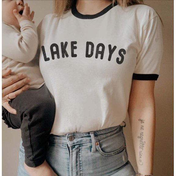 LAKE DAYS Graphic Ringer Tee