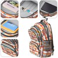 thumbnail image 4 of Fireman and Hose Orange Pattern Cute School Backpack Bag with Padded Back and Adjustable Shoulder Straps 16.9 X 12.6 X 5.9 Inches, 4 of 5