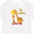 thumbnail image 4 of Inktastic My Grandma Loves Me Giraffe Boys or Girls Long Sleeve Toddler T-Shirt, 4 of 5