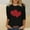 Black, variant on TYGHBN Women's Fashion Valentine's Day Printed Round Neck Three Quarter Sleeve Casual T Shirt Top Polyester Tees Women Short Sleeve Active Wear Womens Hiking Athletic Tops for Women Long Sleeve Tops