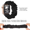 thumbnail image 4 of 2 Packs Scrunchie Bands for Apple Watch Bands 38mm 41mm 45mm 42mm Scrunchies Soft Pattern Printed Fabric Wristband Bracelet Women Elastic Scrunchy iWatch Bands 40mm 44mm Series 3 2 1 SE 7 6 5 4, 4 of 8