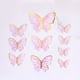 thumbnail image 1 of Adornos para tartas de mariposas, adorno para tarta de mariposa morado y rosa, adorno redondo de acrílico para tarta de feliz cumpleaños, para decoración de fiesta de baby shower de cumpleaños de, 1 of 6
