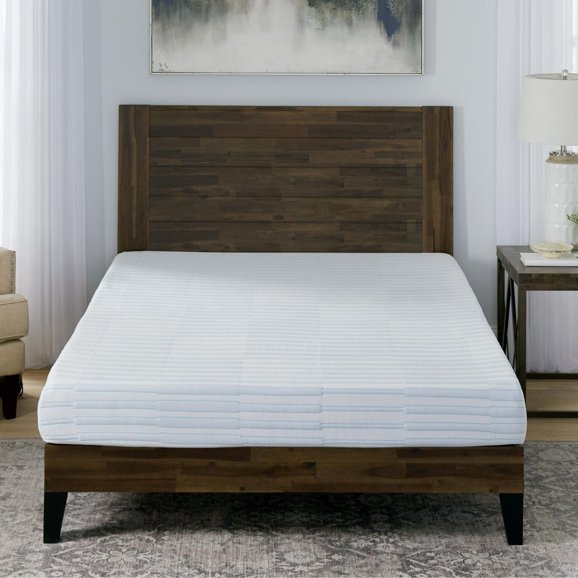 Bodipedic Essentials 8” King Tight Top Medium Plush Tri Layered Gel Memory Foam Mattress