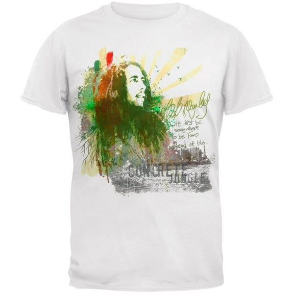 Bob Marley Men's Concrete Jungle Short Sleeve T Shirt