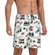 thumbnail image 2 of Balery Camping Caravan 2 Pantalones cortos de pijama de punto de algodón para hombre con cinturilla y bolsillos-X-Large, 2 of 6