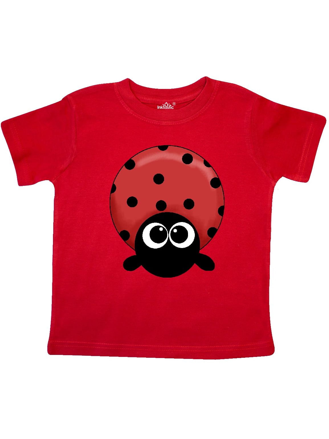 INKtastic - Round Lady Bug Toddler T-Shirt - Walmart.com - Walmart.com