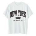 thumbnail image 4 of Afdoent Womens T Shirts Letter Printed Crew Neck Short Sleeve Loose T Shirt Casual Fashion Outfits Trendy Clothes, 4 of 4