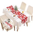 thumbnail image 1 of ShenMo Elk Snowflake Camino de mesa navideño, algodón rojo Decoraciones navideñas Camino de mesa utilizado para reuniones familiares, decoraciones navideñas, banderas de cama (árbol de Navidad) LingWen 9024715179036, 1 of 1