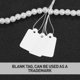 thumbnail image 4 of Rawiri 500pcs White Price Tags with String for Clothing, Jewelry, Rings - 23 x 13mm, 4 of 5