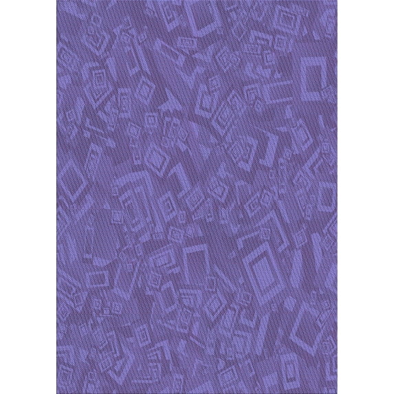 Ahgly Company Machine Washable Indoor Rectangle Transitional Purple Amethyst Purple Area Rugs, 2' x 3'