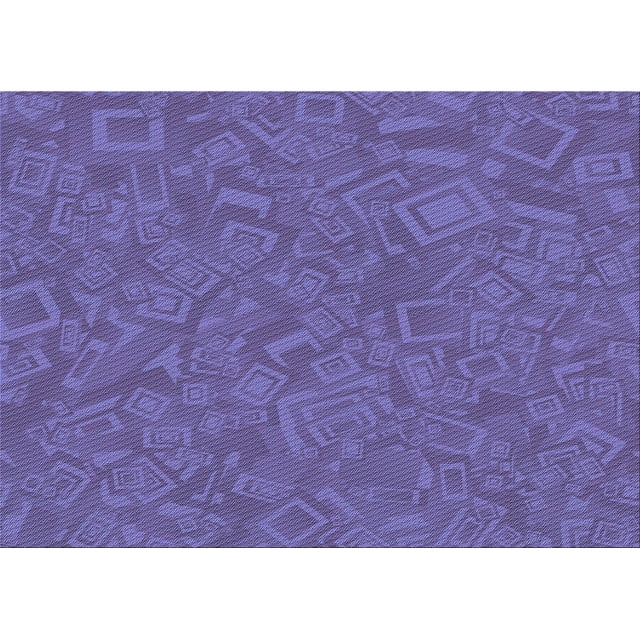 Ahgly Company Tapis d'Intérieur Lavables à la Machine Rectangle Transitionnel Violet Améthyste Violet, 2' x 3'