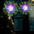 thumbnail image 3 of Gostoto 200LED Hanging Sphere Lights Battery Dimmable Waterproof Copper Wire Fairy Starburst Fireworks for Indoors Outdoors Christmas Decoration, 3 of 7