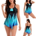 thumbnail image 1 of TIMIFIS Womens Tankini Swimsuits Ruffled Tank Top Tummy Control Floral Modest Swimwear High Waisted Bikini Two Piece Bathing Suits, 1 of 1