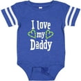 thumbnail image 3 of Inktastic I Love my Daddy- hearts Boys or Girls Baby Bodysuit, 3 of 5
