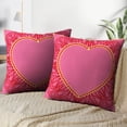 thumbnail image 3 of LALILO Throw Pillow Covers Greeting Card With Heart And Floral Cushion Cover 18" x 18", 3241 Pack, 3 of 6