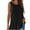 Black, variant on Chbgutlmr Workout Tops for Women Round Neck Sleeveless Split Back Running Loose Athletic Gym Yoga Tops
