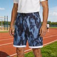 thumbnail image 2 of Ice Silk Shorts for Men Quick-Dry Summer Shorts for Men Stretch Breathable Athletic Shorts with Pockets Camo Print Grey M, 2 of 4