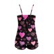 thumbnail image 5 of Gibobby camisones de talla grande Camisola sexy para mujer, conjunto de 2 piezas, estampado de amor, ropa de dormir, encaje sin espalda, lencería, pantalones calientes, traje (Rosa, XL), 5 of 5
