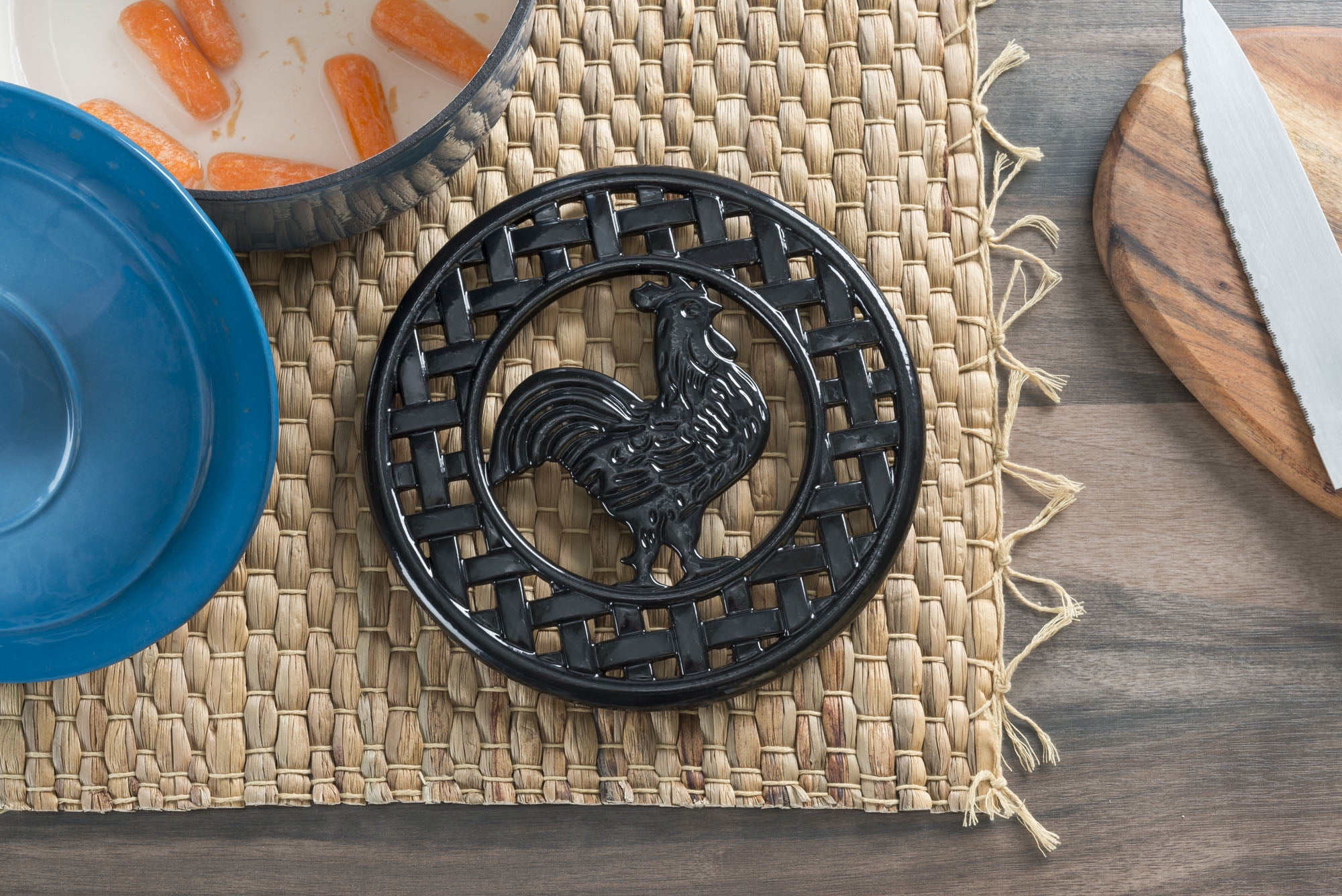 Cast Iron Rooster Trivet