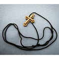 thumbnail image 4 of Olive Wood Raised Filigree Bottony Cross Necklace, 4 of 4