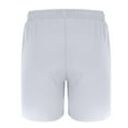 thumbnail image 5 of Shorts for Men Solid Color Drawstring Elastic Waist and Pockets Mid-Rise Bermuda Shorts Washed Crinkle White XXL, 5 of 6