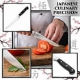 thumbnail image 2 of Professional Japanese Chef Knife , 10 Inch High Carbon Stainless Steel Kitchen Knife for Meat Vegetables Slicing, Ergonomic Handle Sharp Santoku Knife for Home Cooking Gift Box Included, Silver, 2 of 6