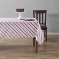 thumbnail image 6 of Holiday Time Christmas Candy Cane Stripe Fabric Tablecloth, Festive Xmas Décor 60" x 102", 6 of 6