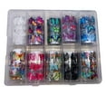 thumbnail image 3 of Mariposa Nail Foil Nail Art Sticker Calcomanía para uñas Transferencia de flores Papel de cielo estrellado Láminas de transferencia de uñas coloridas para mujeres Niñas Uñas de los pies Decoraciones Vhermosa CZMR-HY78, 3 of 7