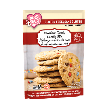 XO Baking Co. Gluten Free Small Batch Rainbow Candy Cookie Mix - Rainbow Candies Without Artificial Dyes; Rice Free; Peanut Free; No Preservatives, Artificial Flavors or Colors, 8oz