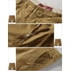 thumbnail image 5 of Pantalones cortos cargo a juego con sarga, de secado rápido, de verano para hombre, color caqui, 5 of 6