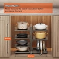 thumbnail image 3 of 2Pcs Heavy Duty Pots and Pans Organizer under Cabinet, 7-Tier and 4-Tier Adjustable Pan Organizer Rack for Kitchen Cabinet Organizers and Storage, 3 of 10